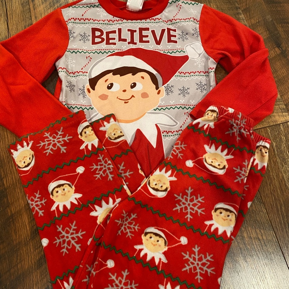 Kids believe Red Elf Pajamas size 10